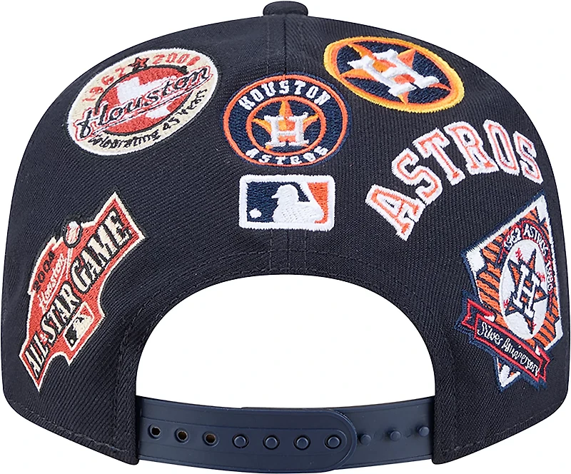 New Era Men's Houston Astros Allover Logo 9FIFTY Cap