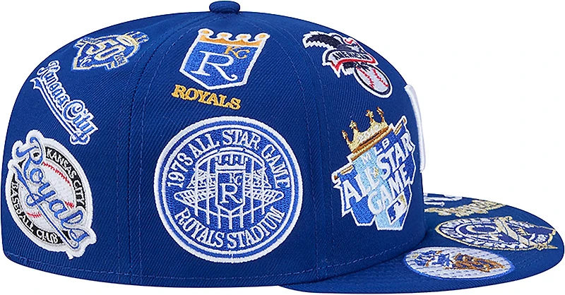 New Era Men's Kansas City Royals Allover Logo 9FIFTY Cap