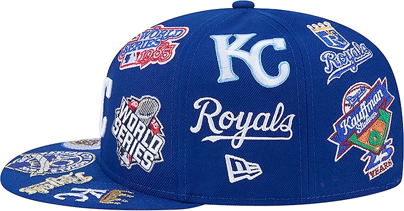 New Era Men's Kansas City Royals Allover Logo 9FIFTY Cap