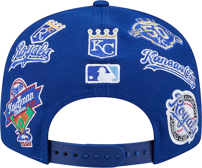 New Era Men's Kansas City Royals Allover Logo 9FIFTY Cap