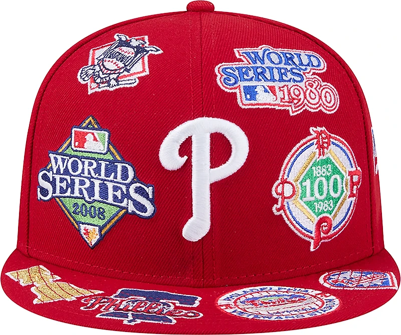 New Era Men's Philadelphia Phillies Allover Logo 9FIFTY Cap