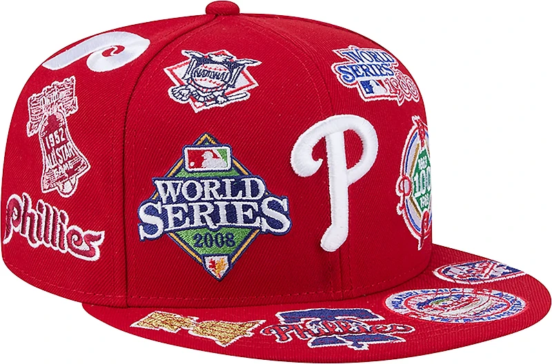 New Era Men's Philadelphia Phillies Allover Logo 9FIFTY Cap