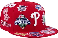 New Era Men's Philadelphia Phillies Allover Logo 9FIFTY Cap