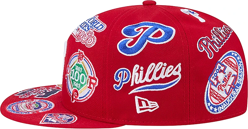 New Era Men's Philadelphia Phillies Allover Logo 9FIFTY Cap