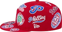New Era Men's Philadelphia Phillies Allover Logo 9FIFTY Cap