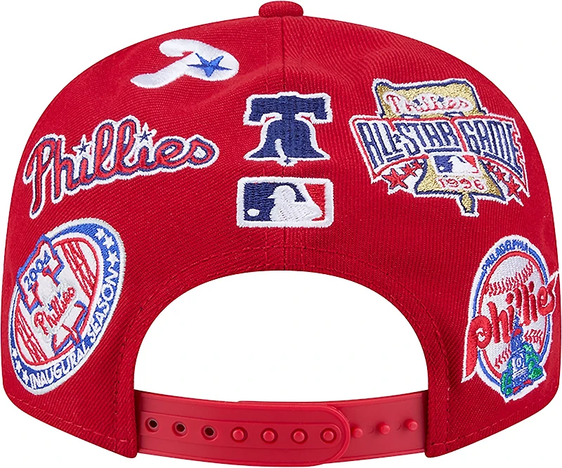 New Era Men's Philadelphia Phillies Allover Logo 9FIFTY Cap