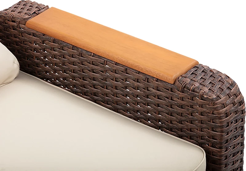 Teamson Home Wicker Recliner 3-piece Set