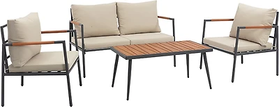 Teamson Home Steel Frame Conversation 4-piece Set