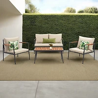 Teamson Home Steel Frame Conversation 4-piece Set