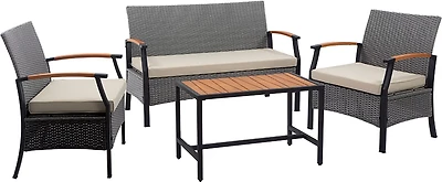 Teamson Home Steel Frame 03 Conversation 4-piece Set