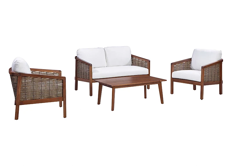 Teamson Home Acacia Conversation 4-Piece Set