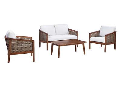 Teamson Home Acacia Conversation 4-Piece Set