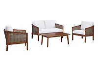 Teamson Home Acacia Conversation 4-Piece Set