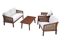 Teamson Home Acacia Conversation 4-Piece Set