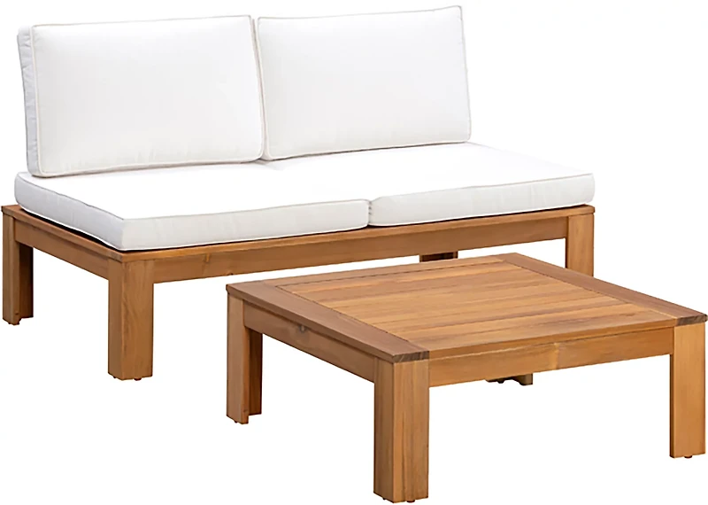 Teamson Home Acacia Modular Sectional 2-Piece Set