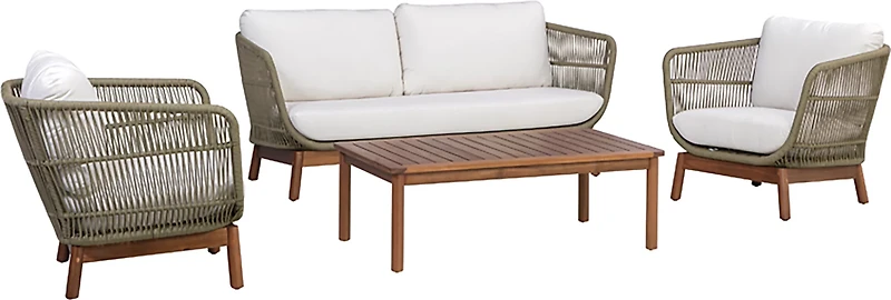 Teamson Home Acacia Conversation 4-Piece Set