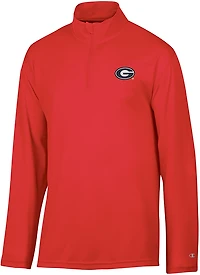 Champion Men's University of Georgia Primary Logo Micro Mesh 1/4-Zip Top