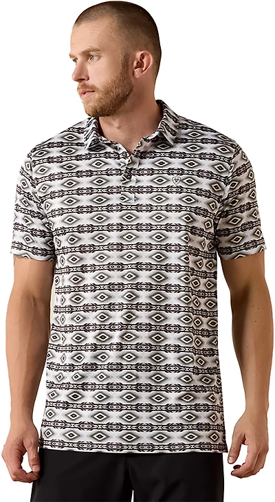 Ariat Men's Allover Print Polo Shirt