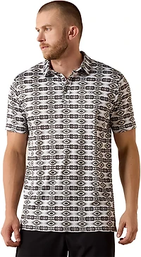 Ariat Men's Allover Print Polo Shirt