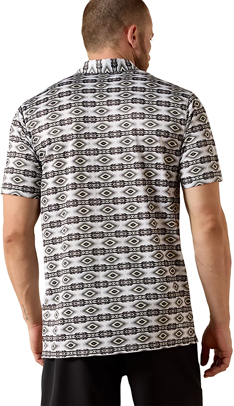 Ariat Men's Allover Print Polo Shirt