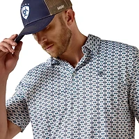 Ariat Men's Allover Print Polo Shirt