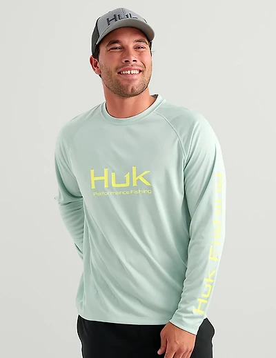 Huk Men's Vented Pursuit Long Sleeve Graphic T-shirt