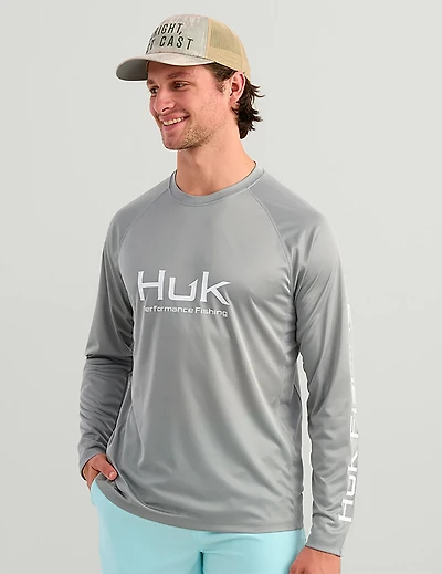 Huk Men's Vented Pursuit Long Sleeve Graphic T-shirt