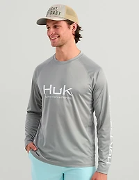 Huk Men's Vented Pursuit Long Sleeve Graphic T-shirt