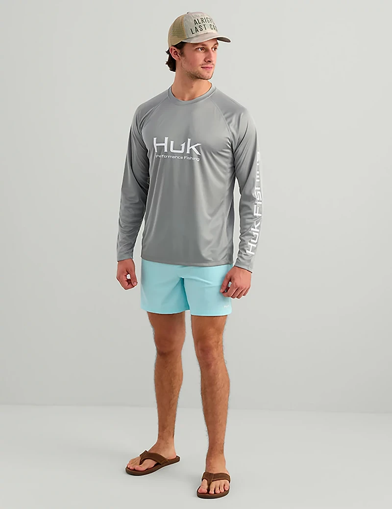 Huk Men's Vented Pursuit Long Sleeve Graphic T-shirt