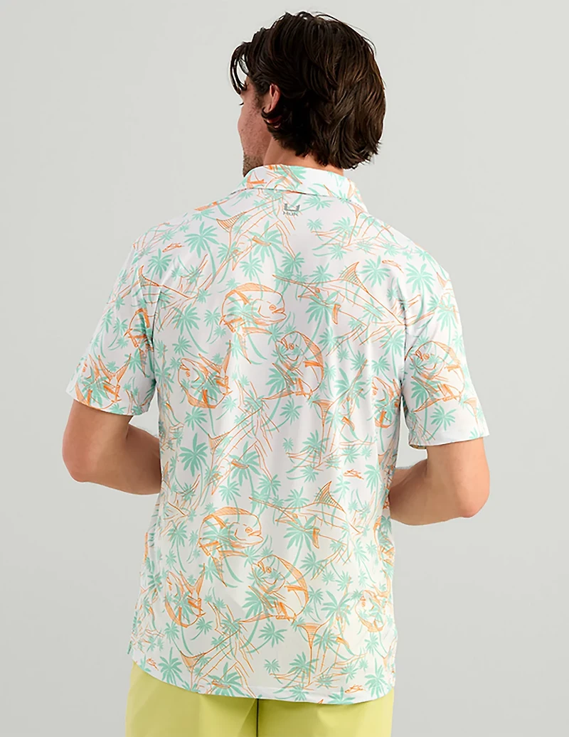 Huk Men's KC Pursuit Printed Polo Shirt