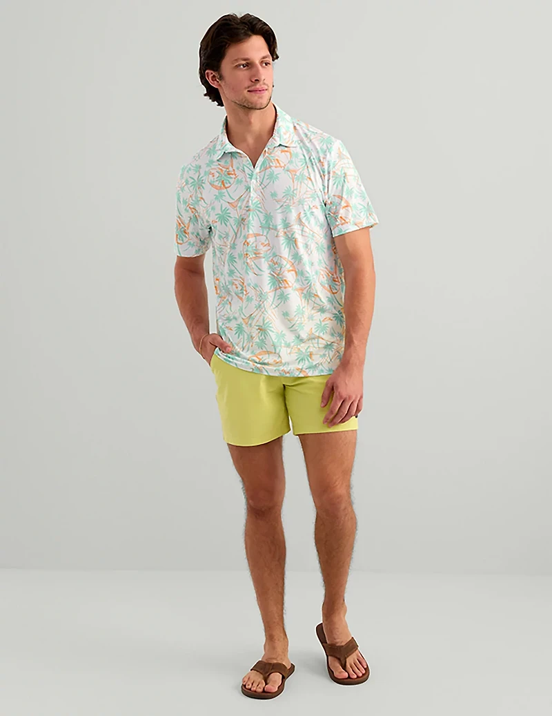 Huk Men's KC Pursuit Printed Polo Shirt
