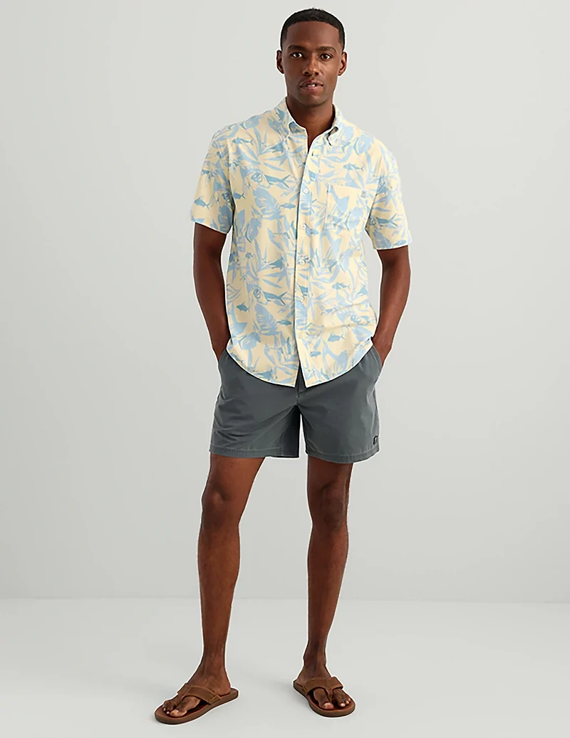 HUK Men's Kona Short Sleeve PRINT Shirt