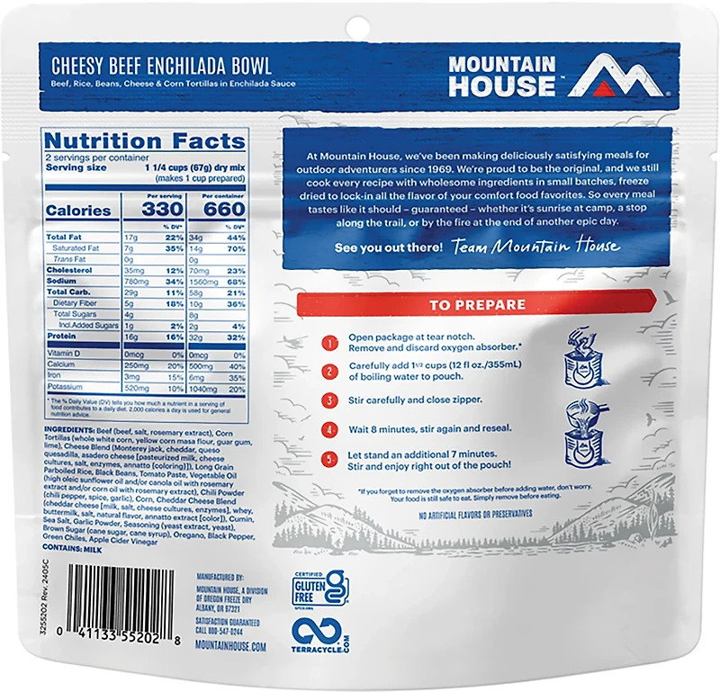 Mountain House Beef Enchilada Bowl