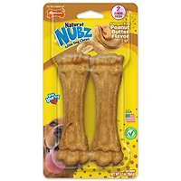 Nylabone Nubz Jumbo Peanut Butter Dog Chew Treats 50 lbs. 2-count