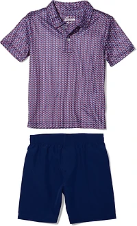BCG Boys' 4-7 Golf Print Polo Set