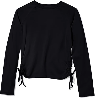 O'Rageous Girls’ Cinched Long Sleeve Rash Guard