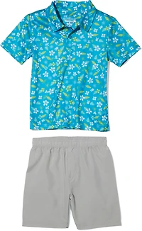 BCG Toddler Boys' Golf Print Polo Set