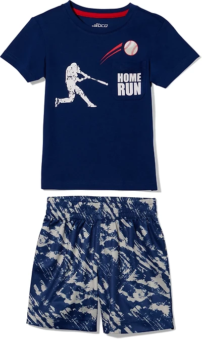 BCG Toddler Boys' Home Run Top and Shorts Set