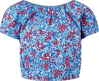 BCG Girls' Puff Sleeve Cinched T-shirt Dress
