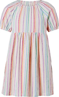 BCG Girls' Puff Sleeve Printed Dress