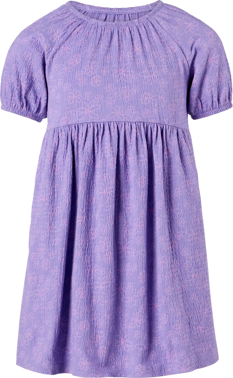 BCG Girls' Puff Sleeve Printed Dress