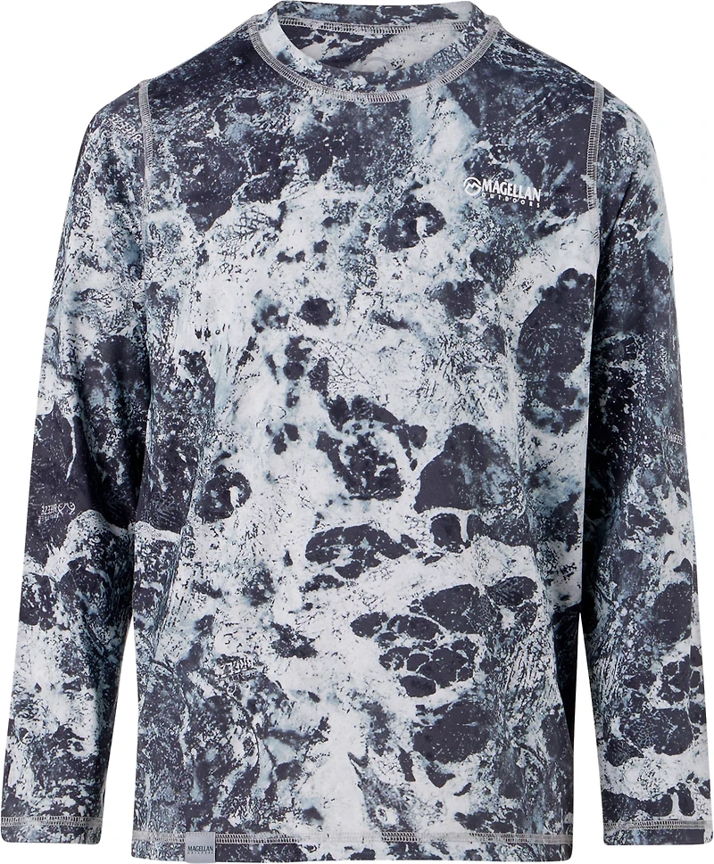 Magellan Outdoors Boys' RT Breeze Reversible Crew Long Sleeve T-shirt