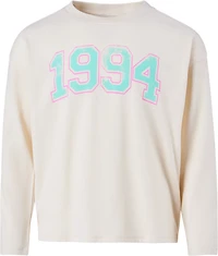 BCG Girls' Drop Shoulder Long Sleeve Graphic T-shirt