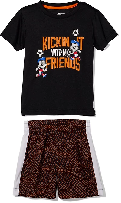 BCG Boys' 4-7 Kicking It Shorts Set