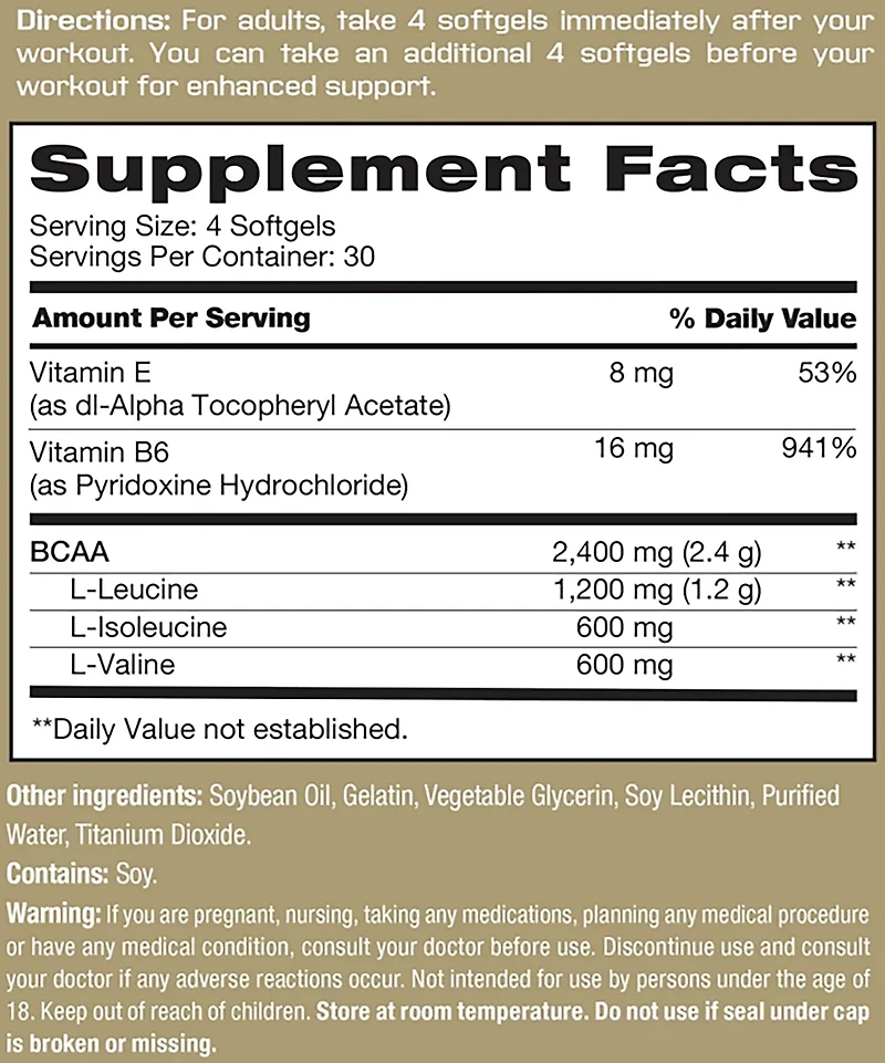 Vitamin World Precision Engineered BCAA 2200 Supplement