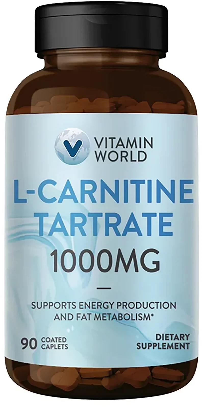 Vitamin World L Carnitine 1000mg Coated Caplets
