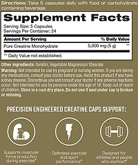 Precision Engineered Creatine 1000mg Capsules 120-count
