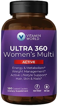 Vitamin World ULTRA 360 Women's Multivitamin Active 180-count