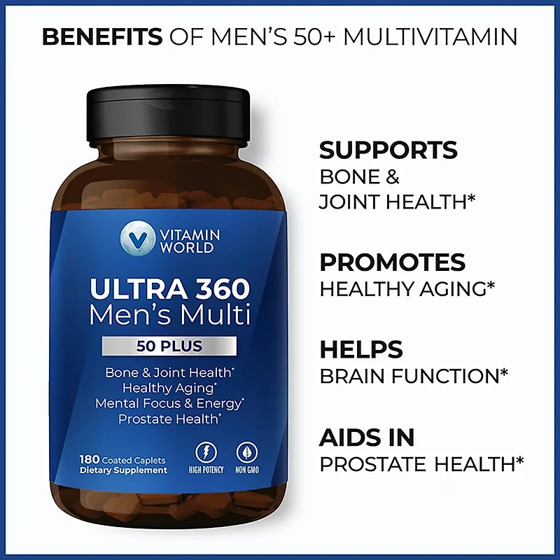 Vitamin World ULTRA 360 Men's 50+ Multivitamin