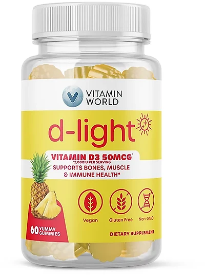 Vitamin World D Light Gummy 60-count